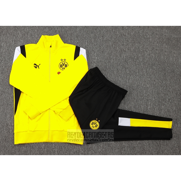 Chandal de Chaqueta del Borussia Dortmund 2023-2024 Amarillo